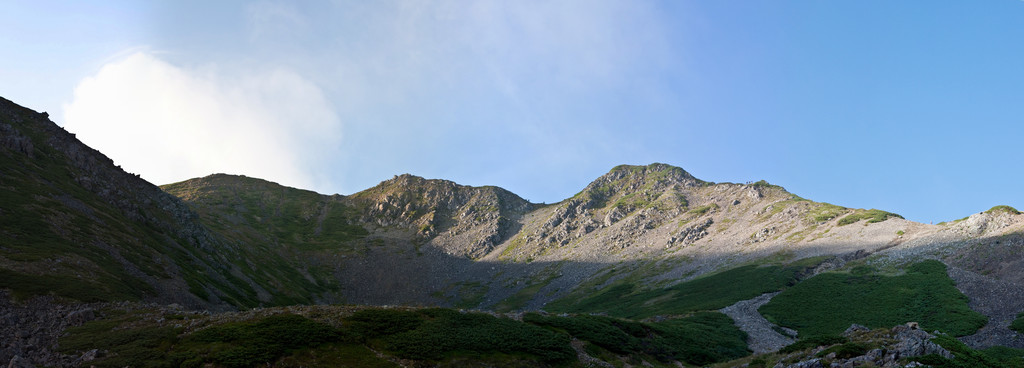 Vue de Senjodake (matin)